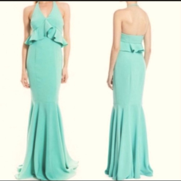 NEW LIKELY Eden Sea Breeze Dress 6 Party Event Formal Gown Mermaid Tiny Flaw - Picture 2 of 16